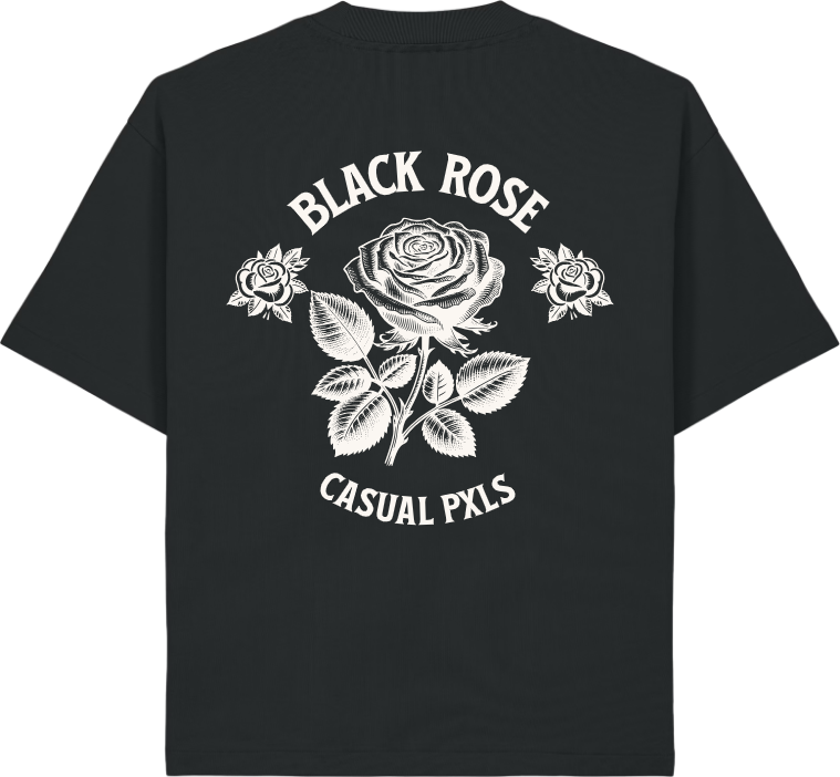 T-Shirt Black Rose