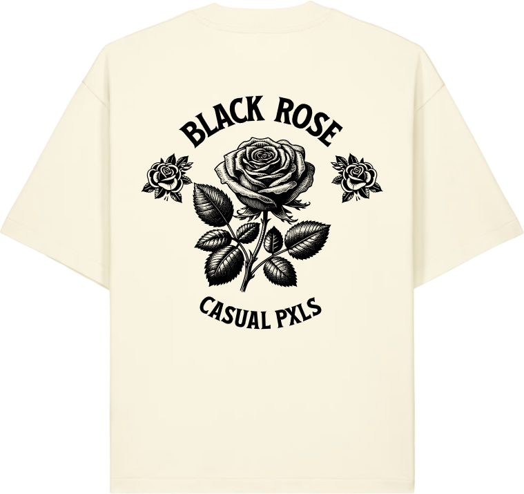 T-Shirt Black Rose